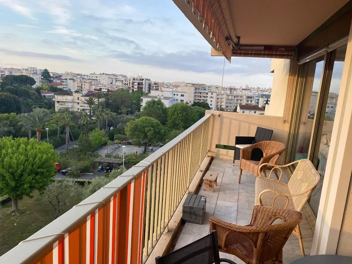 Appartement Juan-Les-Pins, 4 Pieces, 80M2, Residence Luxe Piscine Tennis 昂蒂布